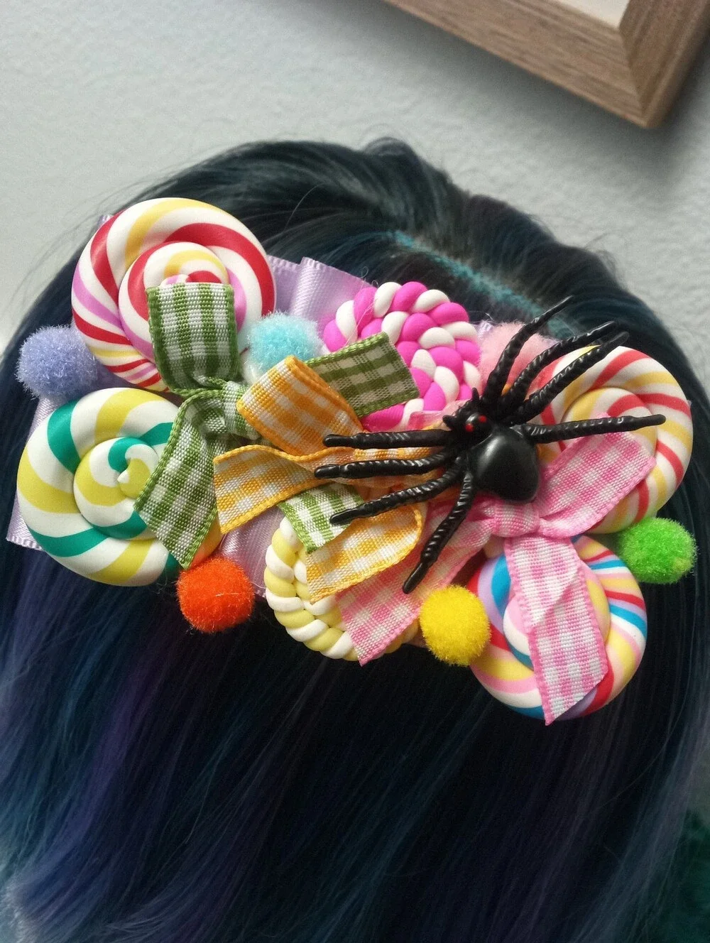 Spider and Sweets Hair Clip